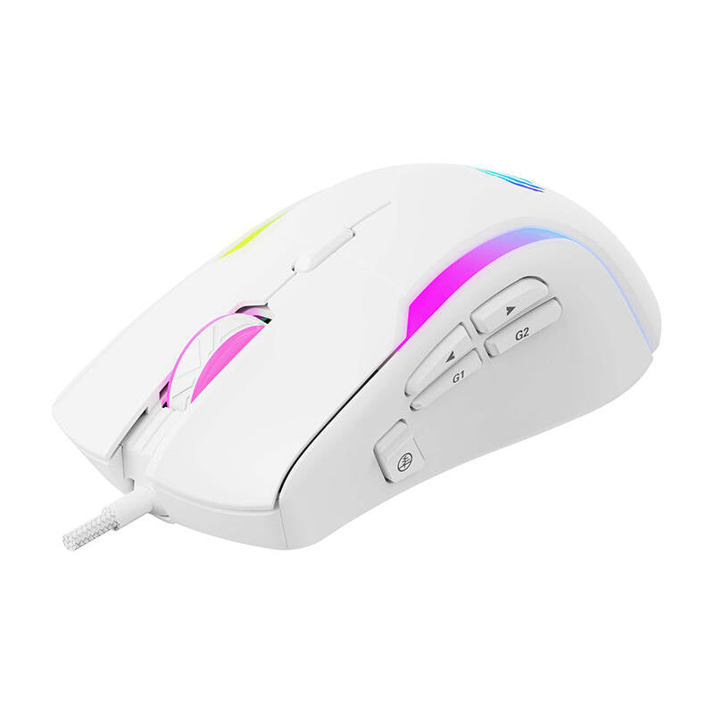 Gaming miš sa žicom USB HAVIT MS1033, RGB, 800DPI - 8000DPI, Beli