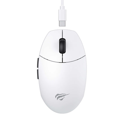 Miš za igranje bez žica HAVIT MS1039W, 800DPI - 7400DPI, Wi-Fi / Žičani, Beli