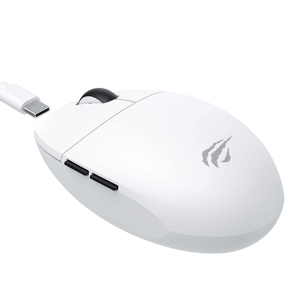Miš za igranje bez žica HAVIT MS1039W, 800DPI - 7400DPI, Wi-Fi / Žičani, Beli