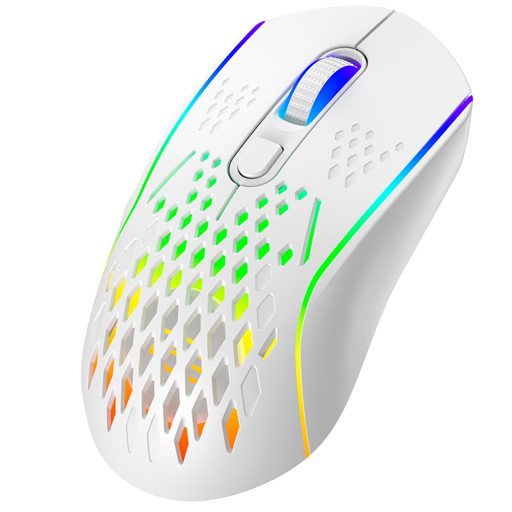 Bežični gejmerski miš Proove Buzz, RGB, 800DPI - 4800DPI, Beli WMBU00022402