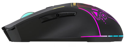 Bežični gejming miš WZK WMGB-3200, 3200DPI, RGB, Crni