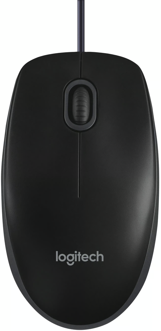 Mouse Wired USB Logitech B100, 1000DPI, Crni 910-003357