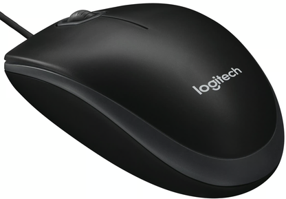 Mouse Wired USB Logitech B100, 1000DPI, Crni 910-003357