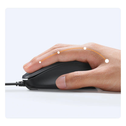 Miš sa žičanim USB UGREEN MU007, 1200DPI, 1.5m, Crni