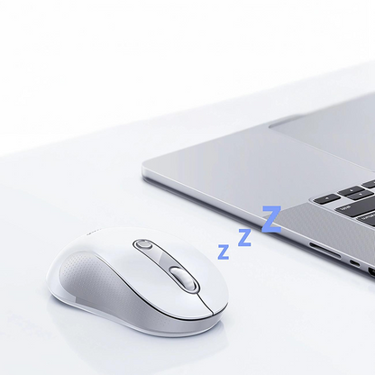 Bežični miš Baseus F02, 4000DPI, BT / Wi-Fi, Beli B0203202