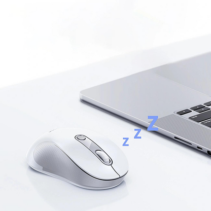 Bežični miš Baseus F02, 1600DPI, BT / Wi-Fi, Beli B0203302