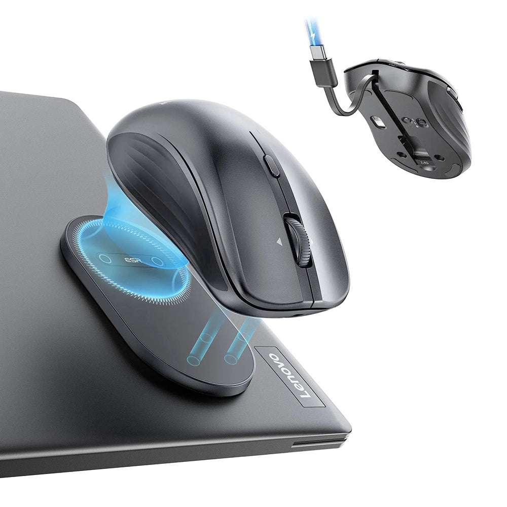Bežični miš ESR MagMouse, 800DPI - 4800DPI, BT / Wi-Fi, Siva
