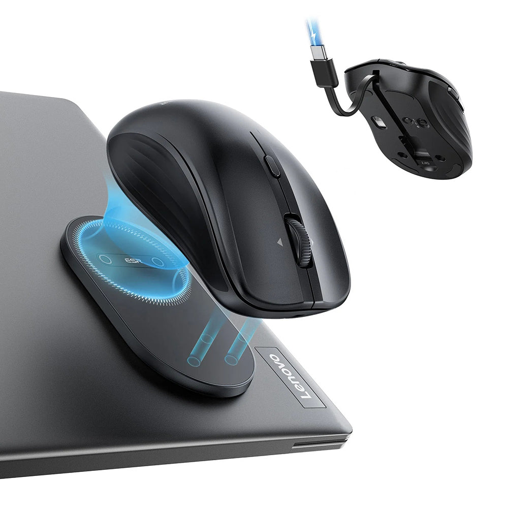 Bežični miš ESR MagMouse, 800DPI - 4800DPI, BT / Wi-Fi, Crni