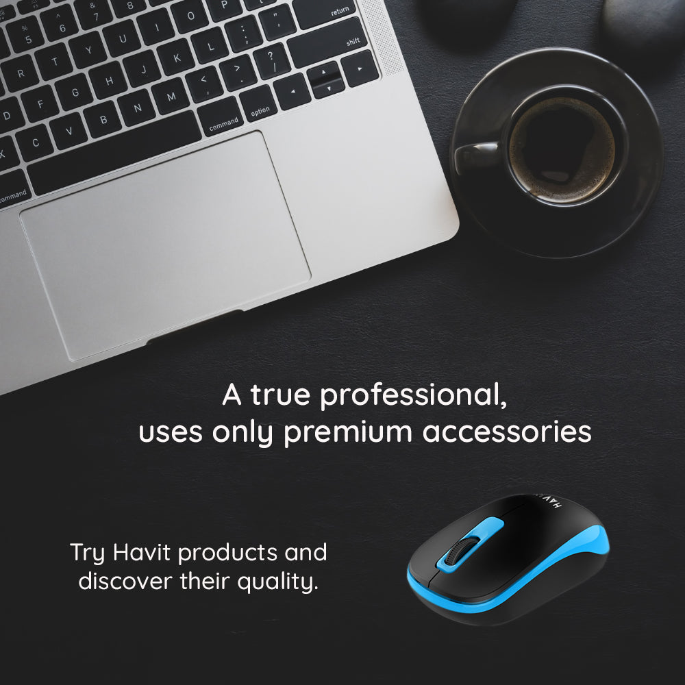 Bežični miš HAVIT MS626GT, 1200DPI, Crno Plavi