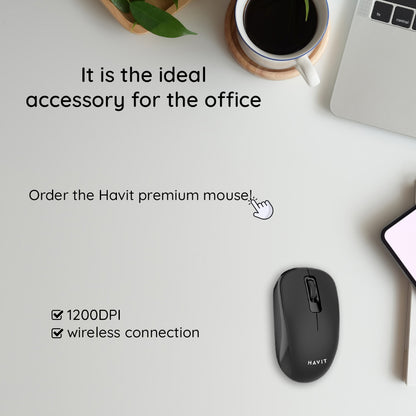 Bežični miš HAVIT MS626GT, 1200DPI, Crno Crveni