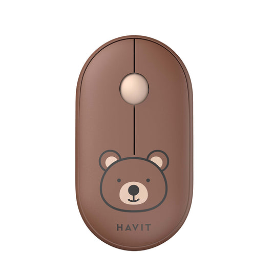 Mouse Wireless HAVIT MS75GT Pro, 1600DPI, Braon