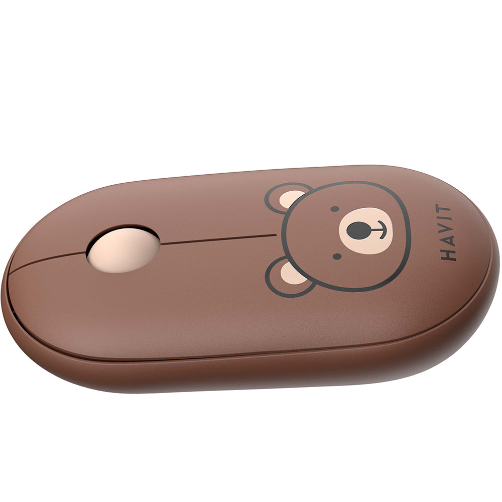 Mouse Wireless HAVIT MS75GT Pro, 1600DPI, Braon