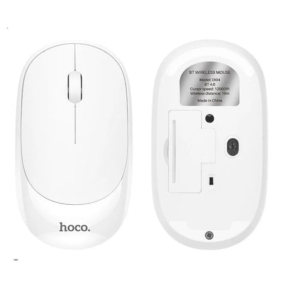 Bežični miš HOCO DI04, 1200DPI, BT / Wi-Fi, Beli