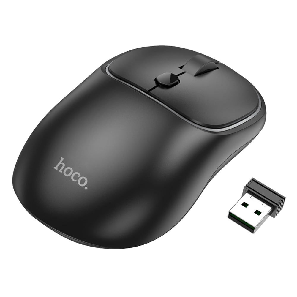 Bežični miš HOCO GM25, 1600DPI, BT / Wi-Fi, Crni