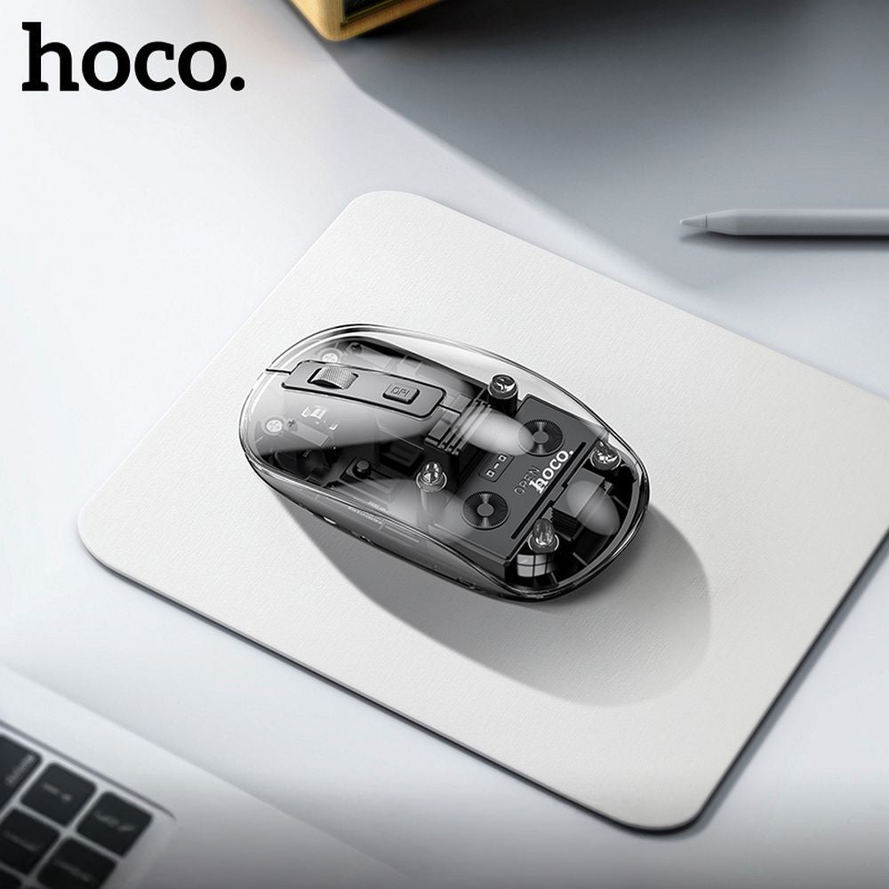 Bežični miš HOCO GM29, 1600DPI, BT / Wi-Fi, Crni