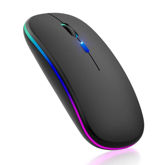 Bežični miš Techsuit M1, RGB, 1600DPI, BT / Wi-Fi, Crni