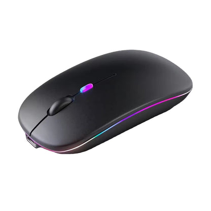 Bežični miš Techsuit M1, RGB, 1600DPI, BT / Wi-Fi, Crni