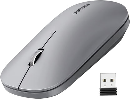 Wireless Mouse UGREEN MU001, 4000DPI, Gray 