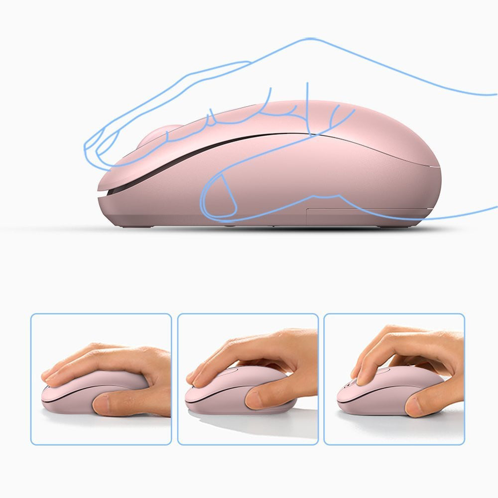 Bežični miš UGREEN MU105, 2400DPI, Roze