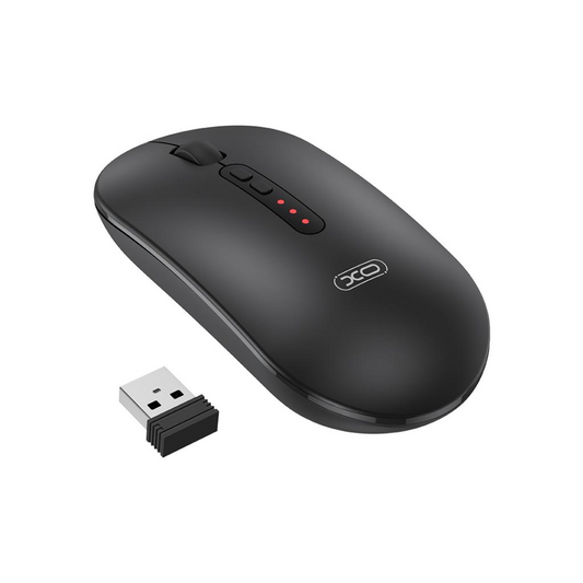 Bežični miš XO Design M13 Silent Tri-mode, 1600DPI, BT / Wi-Fi, Crna