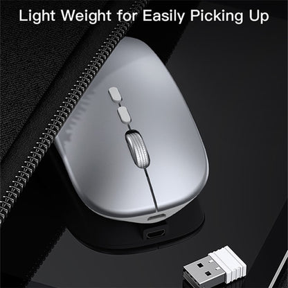 Mouse Wireless Yesido KB15, 800DPI - 1600DPI, Srebrni