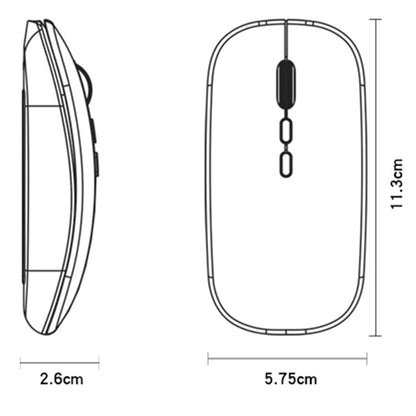Mouse Wireless Yesido KB15, 800DPI - 1600DPI, Srebrni