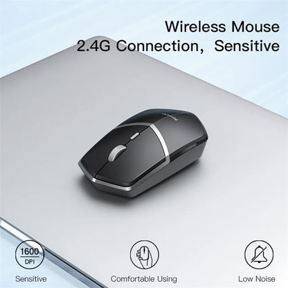 Mouse Wireless Yesido KB16, 1600DPI, Crni