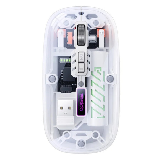 Bežični miš Yesido KB29, 800DPI - 1600DPI, BT / Wi-Fi, Beli