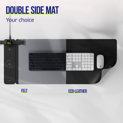 MousePad Allity. ALP-100 4u1 sa Bežičnim Punjenjem Telefon / Sat / Slušalice, Crna