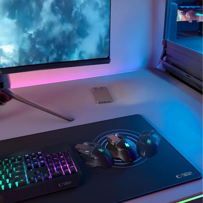 MousePad Tech-Protect A100, 100mm x 500mm, Crni