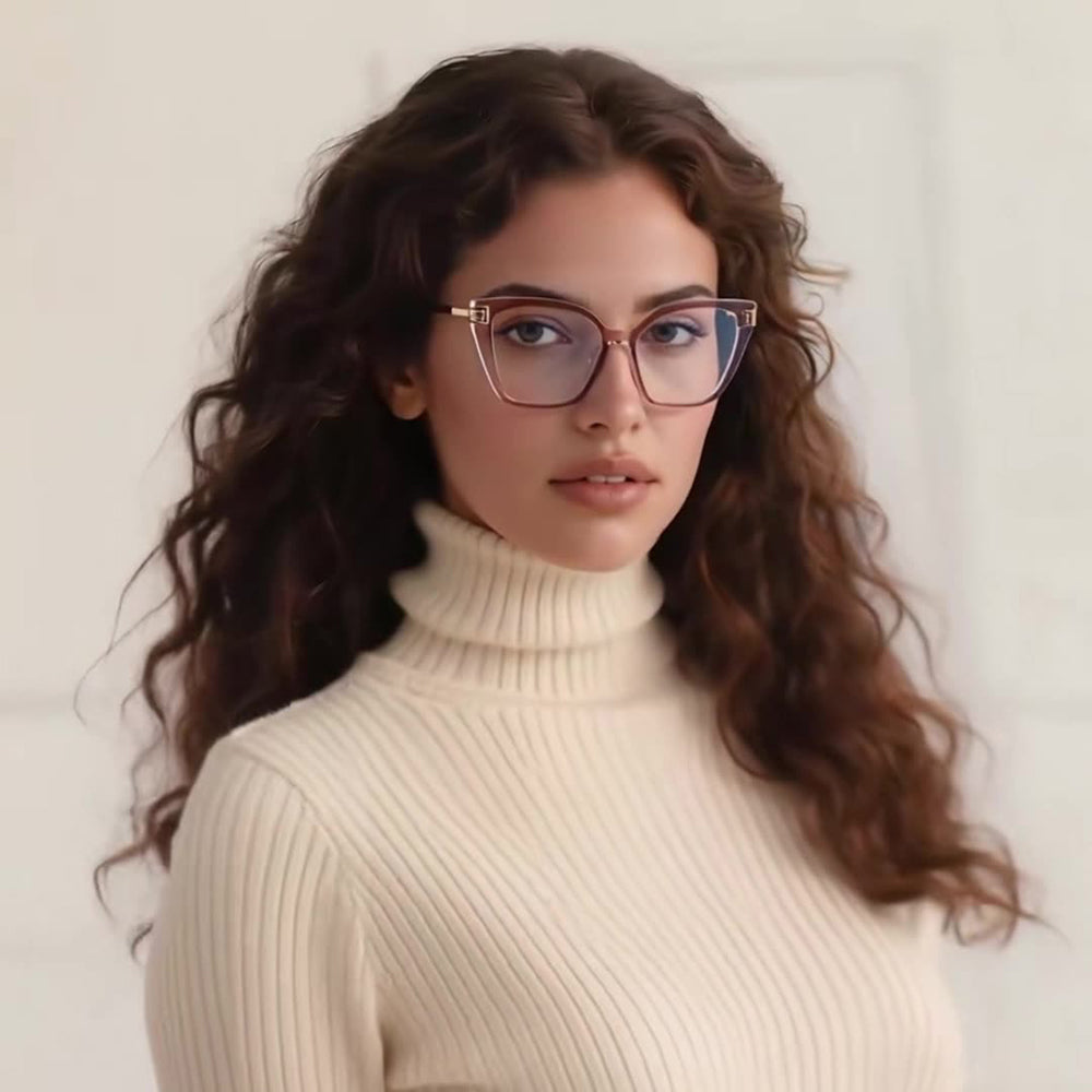 Naočare za računar Dama Techsuit 2260, Anti-Blue Light, Crne Zlatne