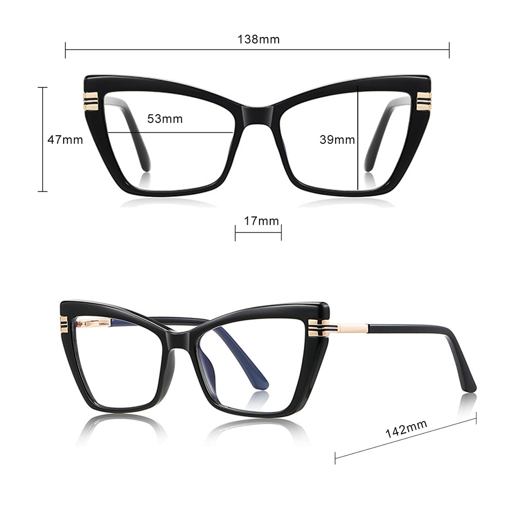 Naočare za računar Dama Techsuit 2263, Anti-Blue Light, Crne