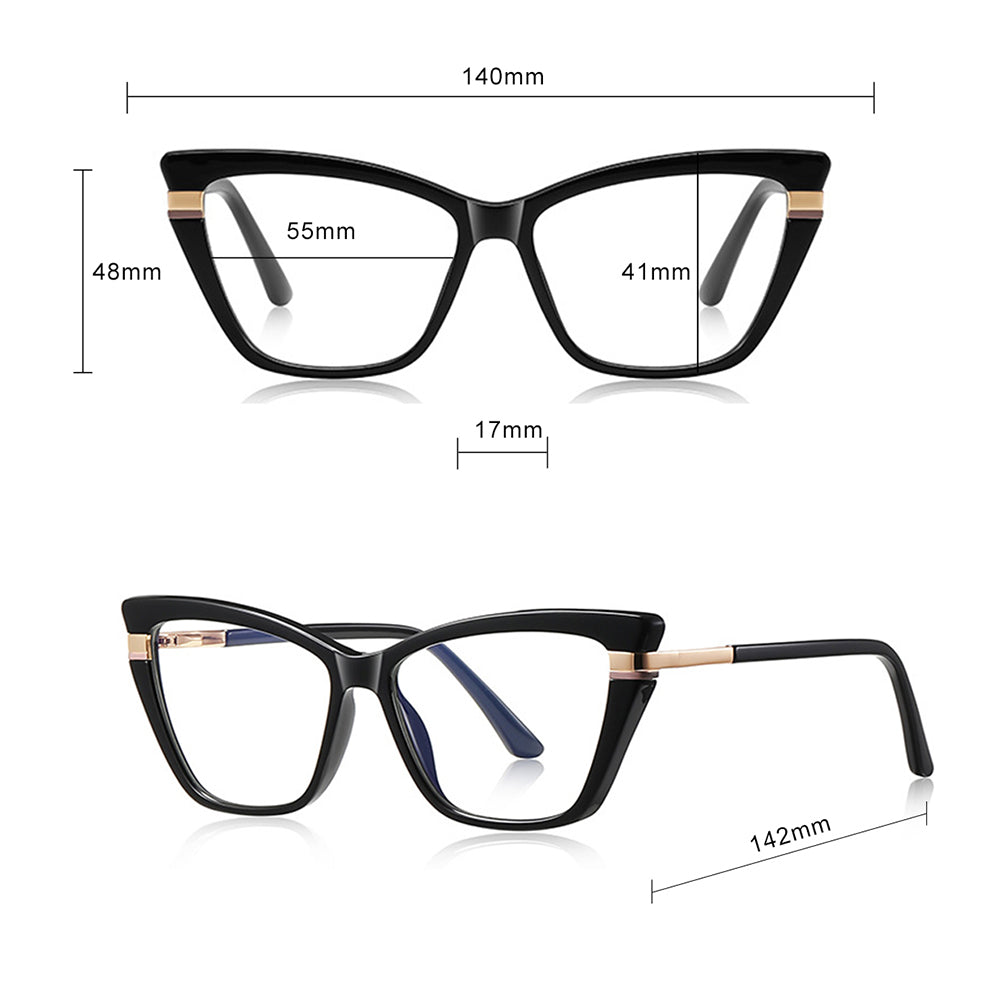 Naočare za računar Dama Techsuit 2271, Anti-Blue Light, Crne