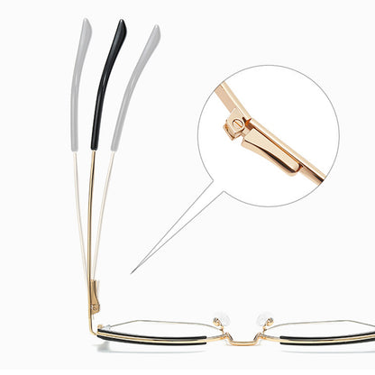 Naočare za računar Dama Techsuit 3156, Anti-Blue Light, Crne Zlatne