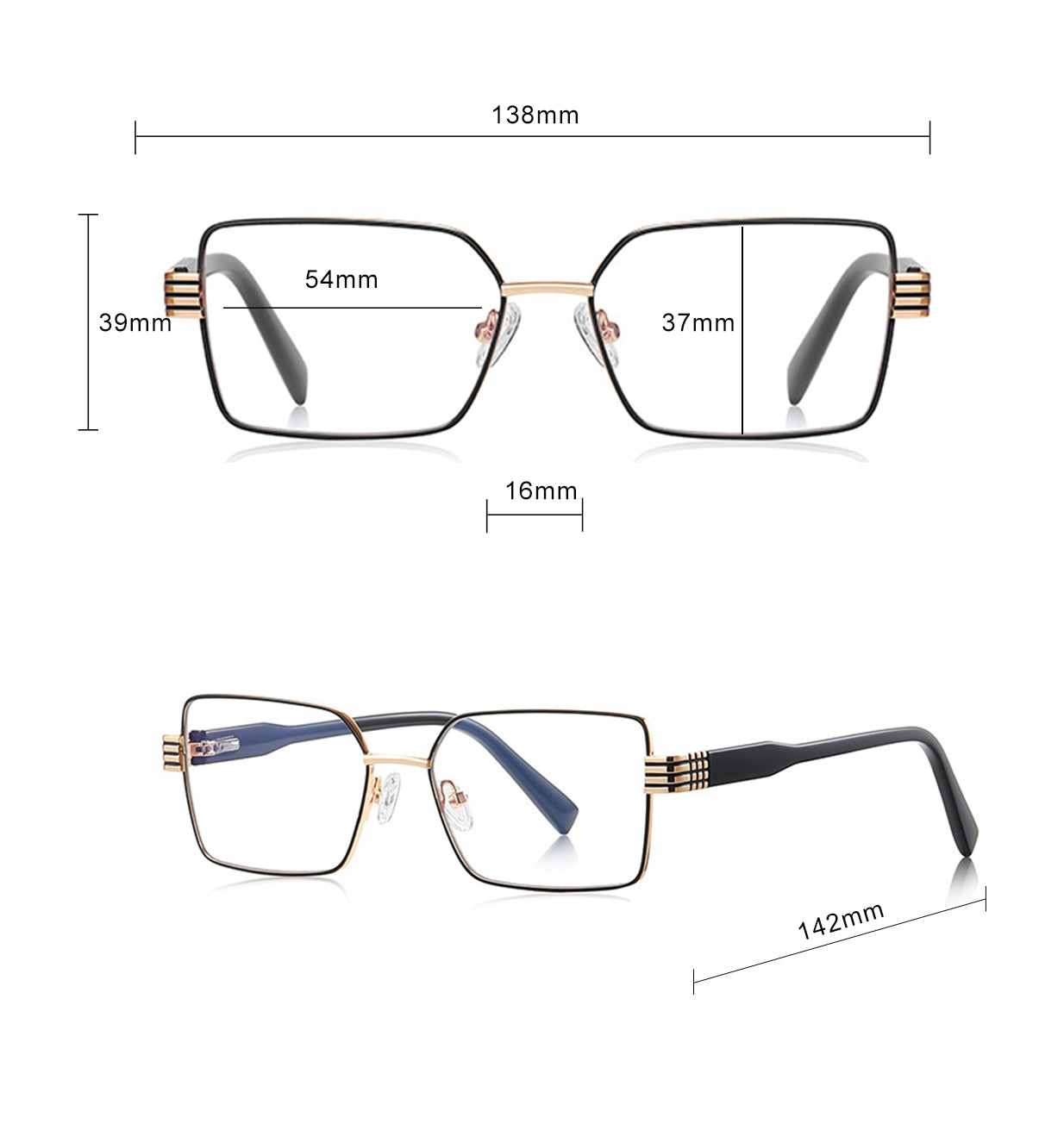 Naočare za računar Dama Techsuit 3160, Anti-Blue Light, Crne