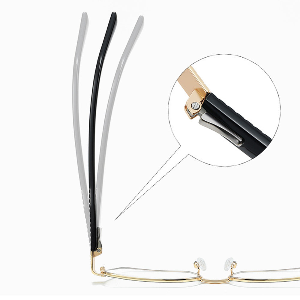 Naočare za računar Dama Techsuit 3161, Anti-Blue Light, Crne Zlatne