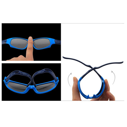 Sportske naočare za sunce za decu Techsuit 800-C28, polarizovane, plavo svetloplave