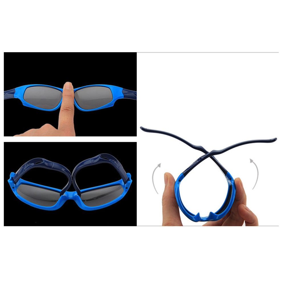 Sportske naočare za sunce za decu Techsuit 800-C29, polarizovane, plavo plave