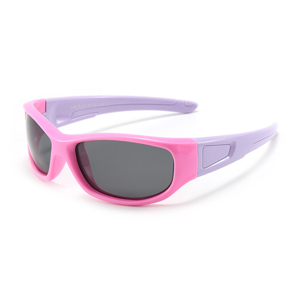 Sportske naočare za sunce za decu Techsuit 800-C42, polarizovane, roze-ljubičaste