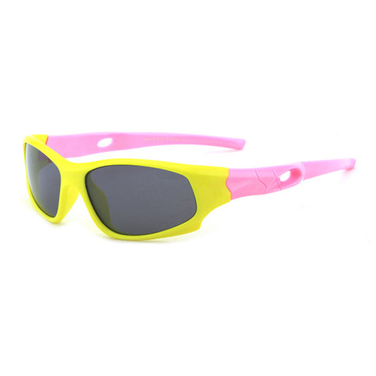 Sportske naočare za sunce za decu Techsuit 816-C2, polarizovane, žuto roze