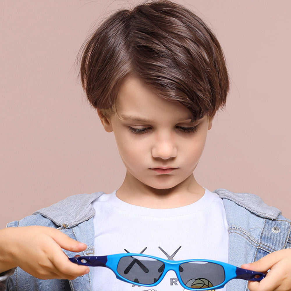 Sportske naočare za sunce za decu Techsuit 816-C2, polarizovane, žuto roze