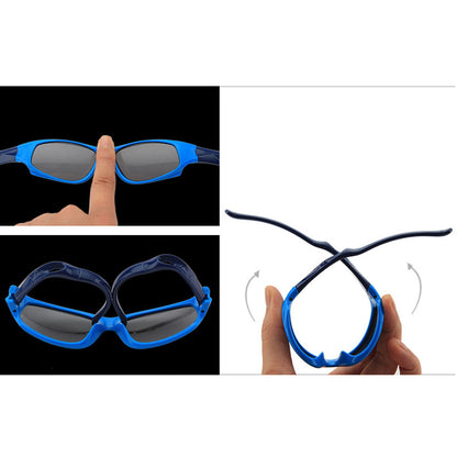 Sportske naočare za sunce za decu Techsuit 816-C2, polarizovane, žuto roze