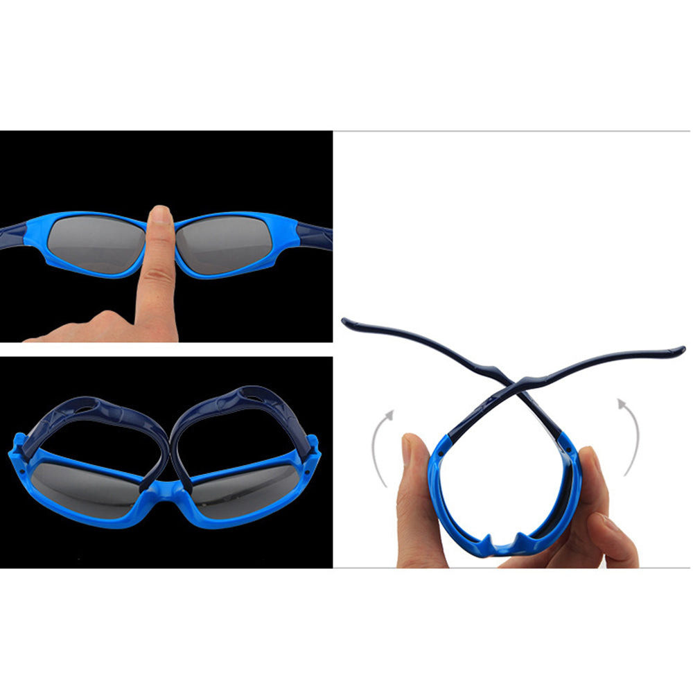 Sportske naočare za sunce za decu Techsuit 816-C8, polarizovane, narandžasto-bele
