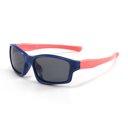 Sportske naočare za sunce za decu Techsuit 8202-C21, polarizovane, tamnoplave roze