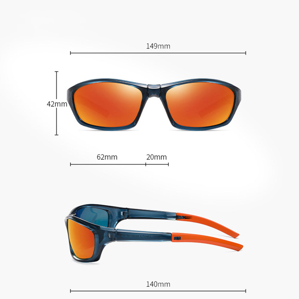 Uniseks naočare za biciklizam Techsuit 24101, polarizovane, crne