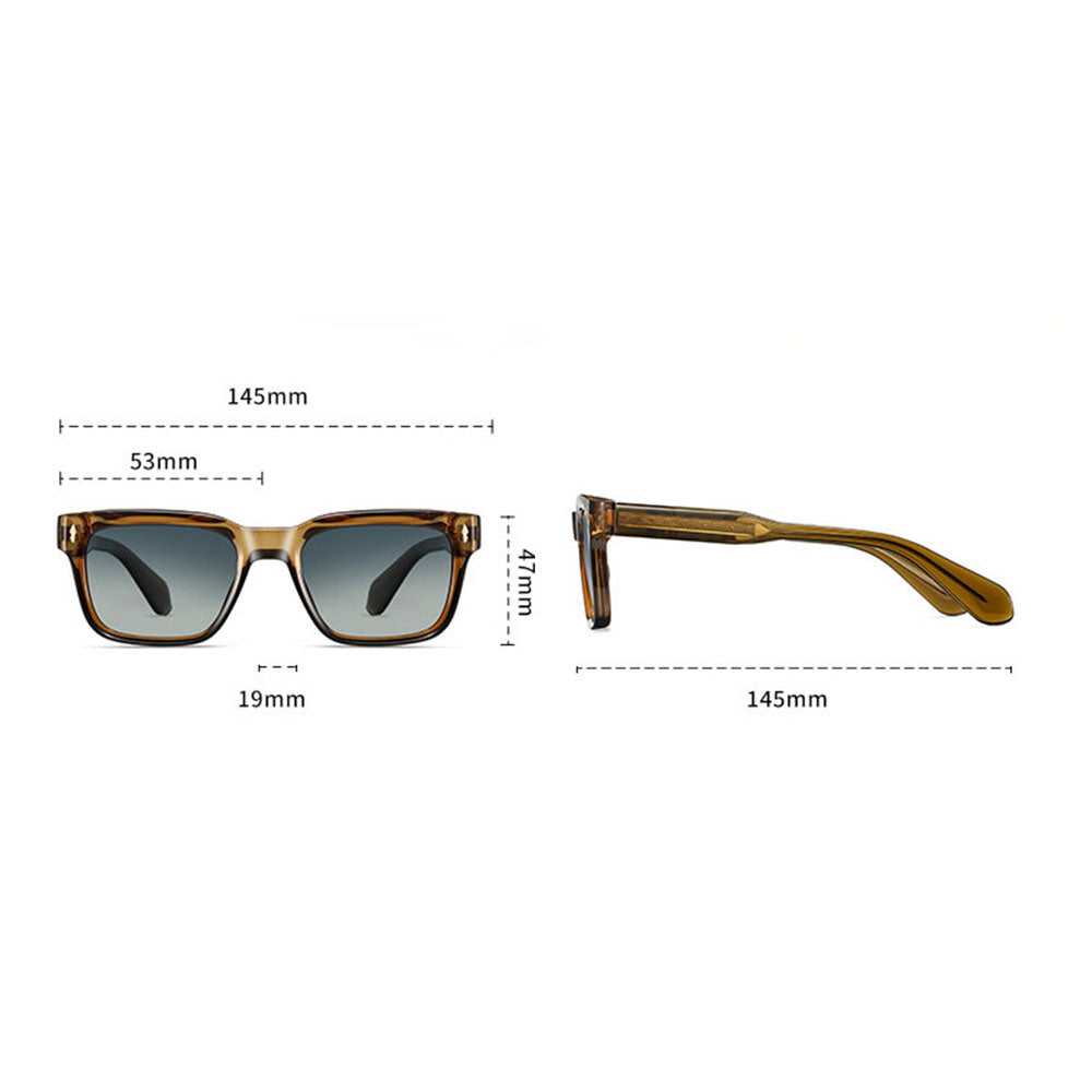 Naočare za sunce za muškarce Techsuit 31246, polarizovane, UV zaštita, braon plave