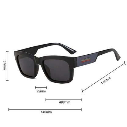 Muške sunčane naočare Techsuit 8491, Polarizovane, UV zaštita, Mat crne crvene
