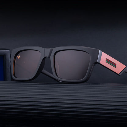 Muške sunčane naočare Techsuit 8491, Polarizovane, UV zaštita, Mat crne crvene