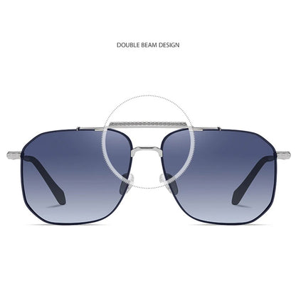 Naočare za sunce za muškarce Techsuit 8538, polarizovane, UV zaštita, sivo-smeđe