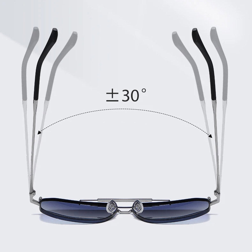 Muške naočare za sunce Techsuit 8538, polarizovane, UV zaštita, roze zlatne ljubičaste